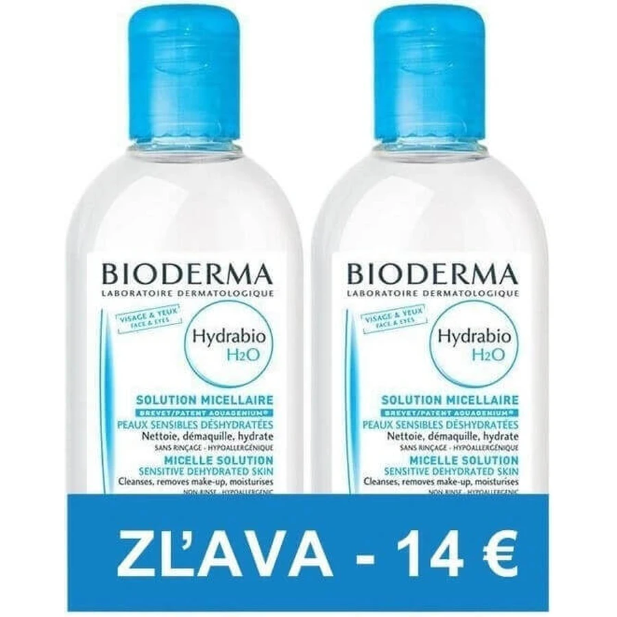 BIODERMA Hydrabio H2O FESTIVAL 2×500 мл, дерматологическая мицеллярная вода: цены и характеристики