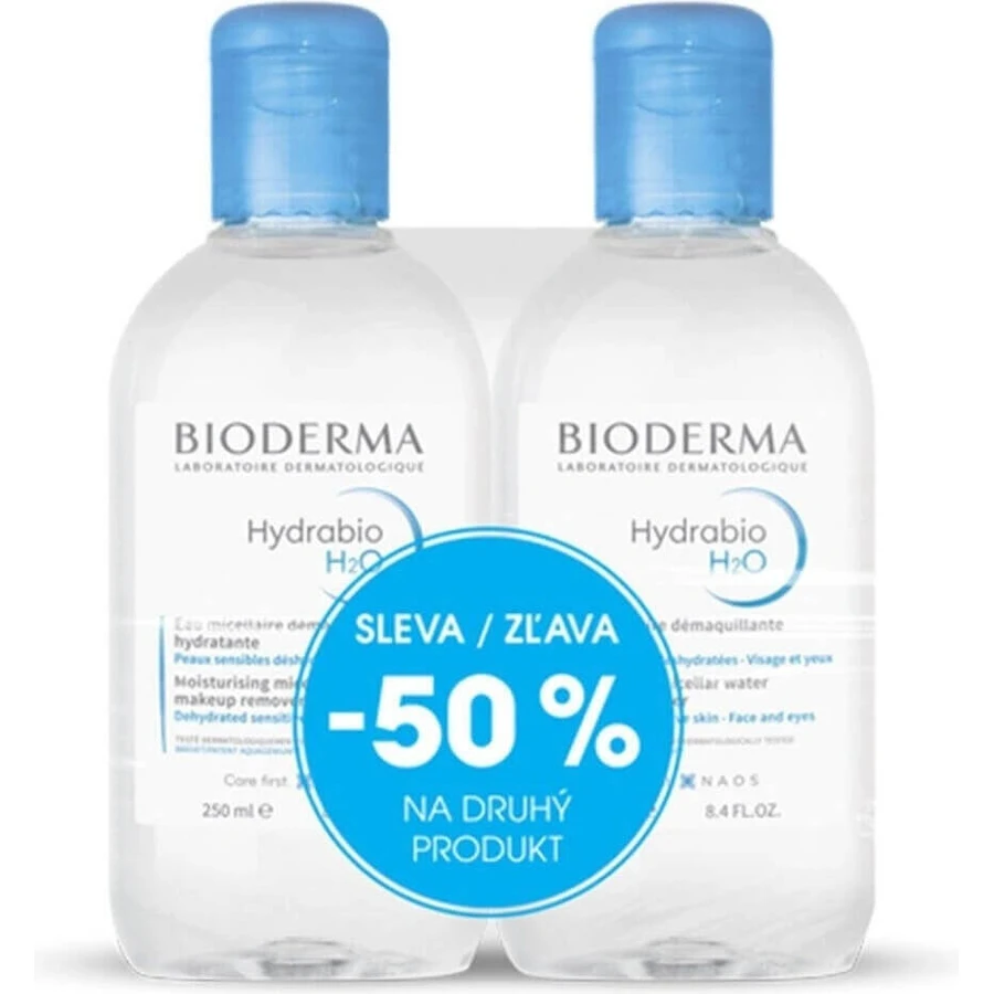 BIODERMA Hydrabio H2O FESTIVAL 2×500 мл, дерматологическая мицеллярная вода: цены и характеристики