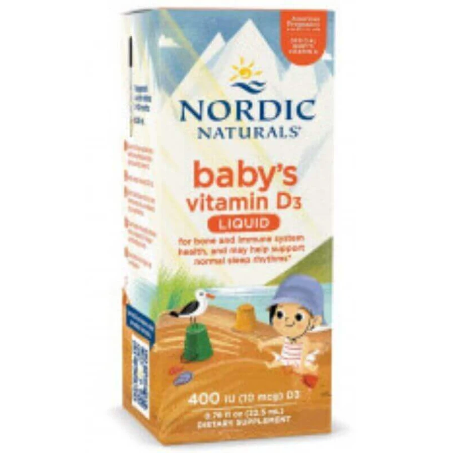 Вітамін D3 дитячий 400 МО Вітамін D3 для дітей 22,5 мл Nordic Naturals: ціни та характеристики