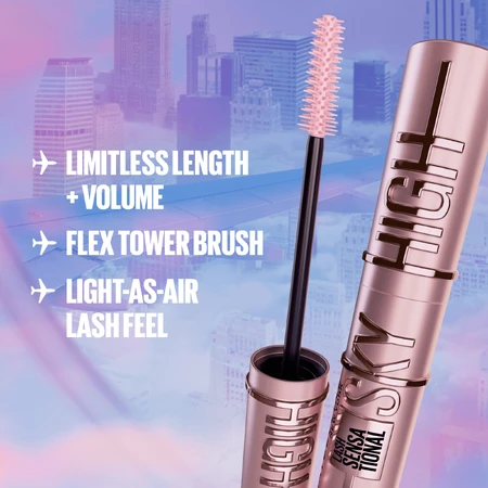 Maybelline New York Sky High Mascara удлиняющая и придающая объем тушь для ресниц 01 Very Black 9,6 мл: цены и характеристики