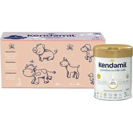 Kendamil Premium 3 HMO+, креативная подарочная упаковка 3×800 г, молоко для малышей: цены и характеристики