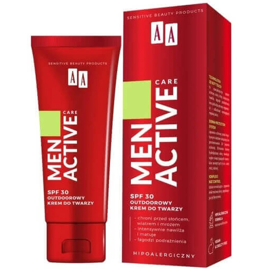 AA Men, Активный крем для лица SPF 30, 50 мл: цены и характеристики