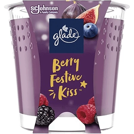 Glade Berry Festive Kiss, ароматическая свеча 112 г: цены и характеристики