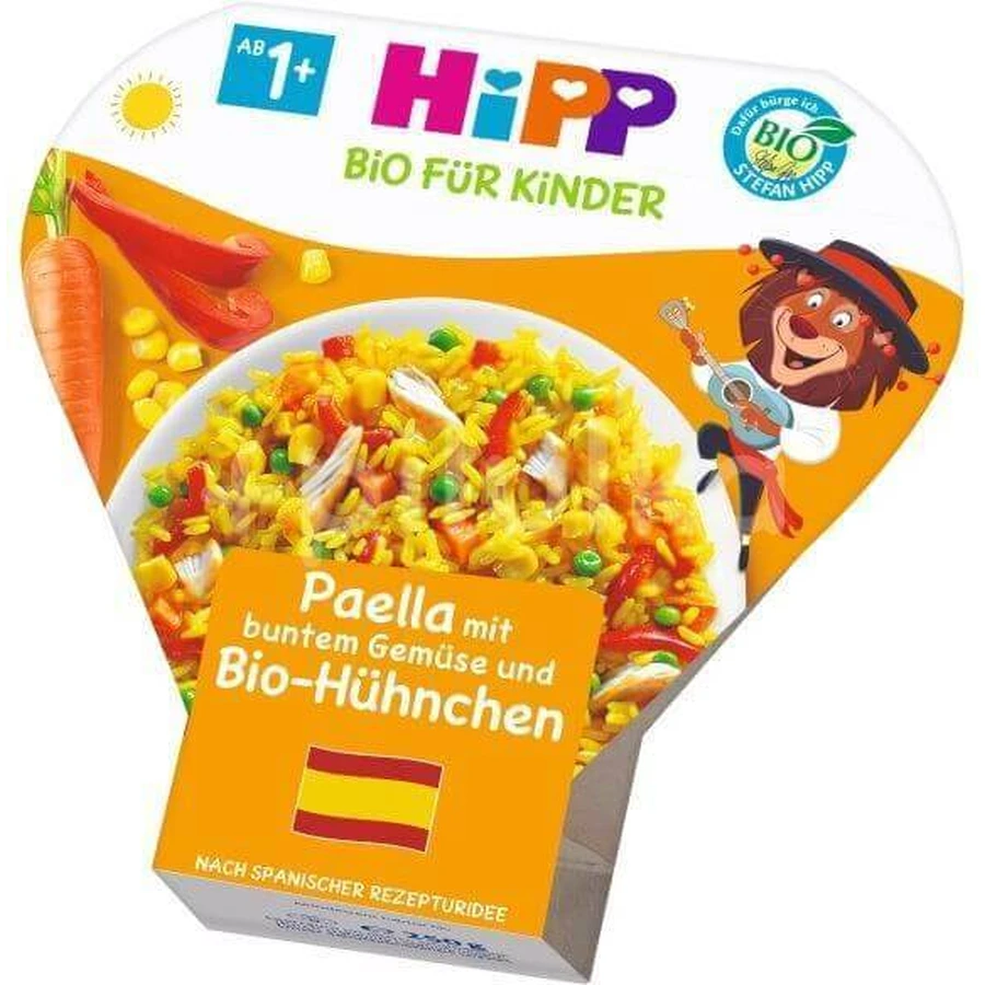 HiPP Овочево-м'ясна добавка BIO Паелья з овочами та куркою 250 г: ціни та характеристики