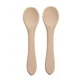 Набір силіконових ложок, 6 місяців+, Bubble Beige, Appekids