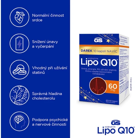 GS Coenzyme Lipo Q10 60 мг, 60 + 10 капсул: ціни та характеристики