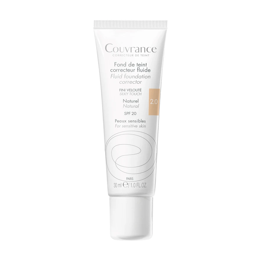 Avene Couvrance, Коригувальний флюїд, натуральний 02, SPF 20, 30 мл: ціни та характеристики