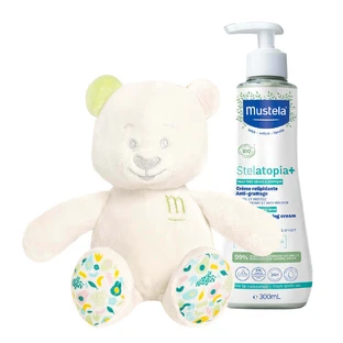 Mustela Stelatopia+, липидовосстанавливающий крем, 300 мл + mi gratis