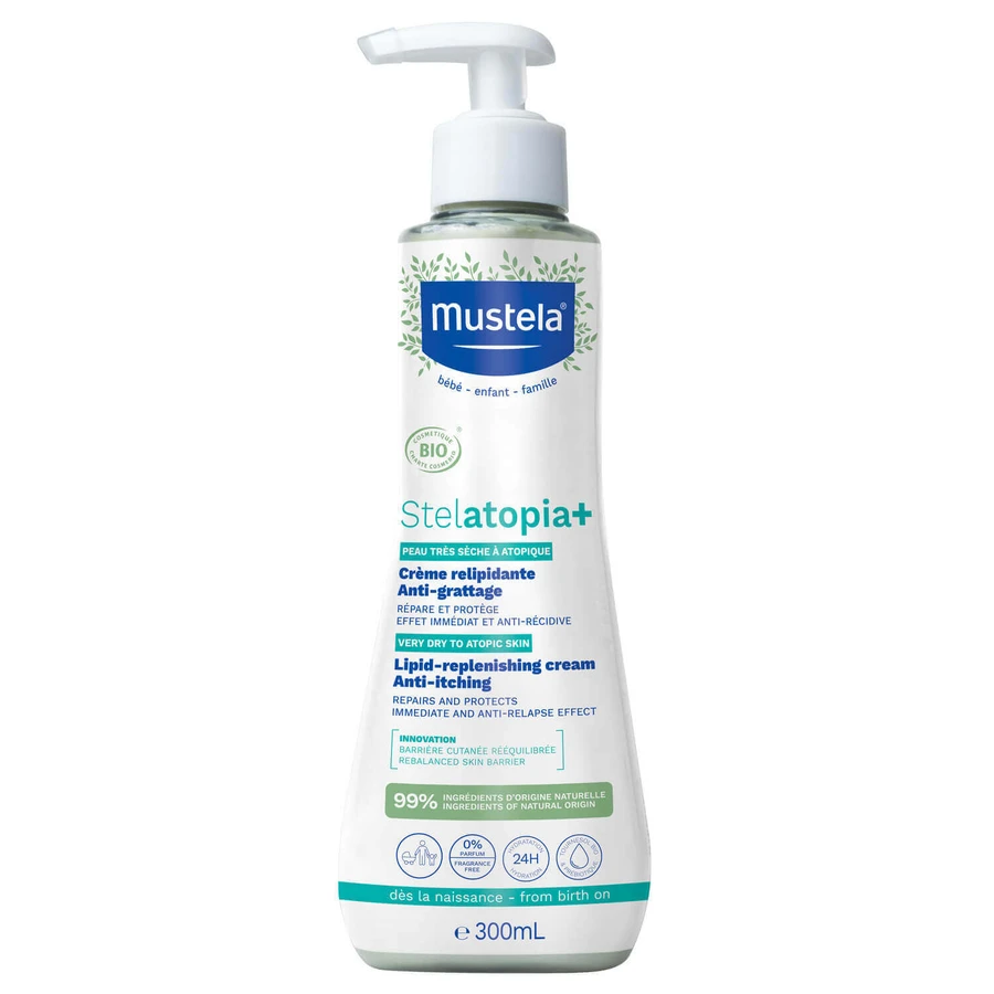 Mustela Stelatopia+, липидовосстанавливающий крем, 300 мл + mi gratis: цены и характеристики
