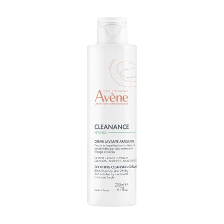 Avene Cleanance Hydra Очищувальний та відновлювальний крем для обличчя та тіла після фармакологічних процедур, 200 мл: ціни та характеристики