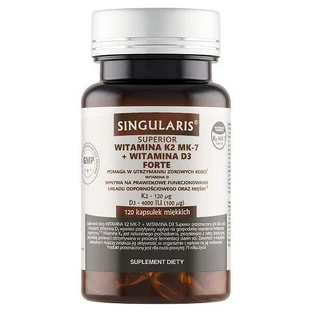 Singularis Superior Vitamin K2 MK7 + Vitamin D3 Forte, 120 капсул