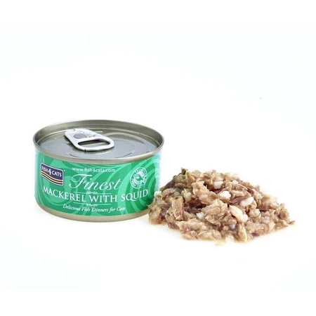 Fish4Cats Найсмачніша скумбрія з кальмарами 70 г: ціни та характеристики