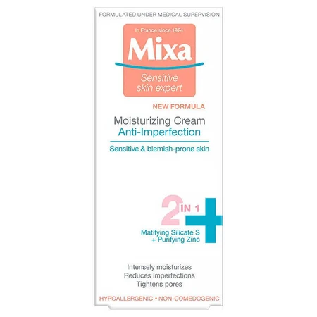 Mixa Wrinkle Skin Expert, Увлажняющий крем против несовершенств, 50 мл: цены и характеристики