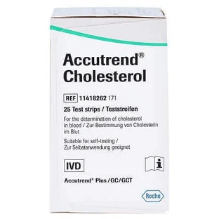Тести на холестерин Accutrend, 25 штук, Roche