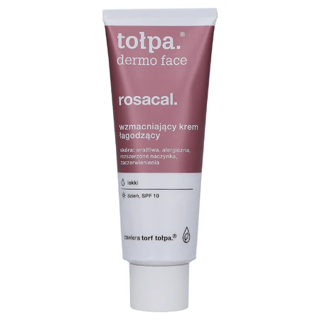 Topa Dermo Face, Rosacal, антивозрастной и укрепляющий крем, легкий, SPF 10, для дня, 40 мл: цены и характеристики