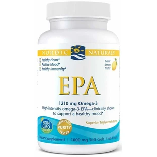 EPA 1210 мг Омега 3 Лимон 60 микрокапсул Nordic Naturals
