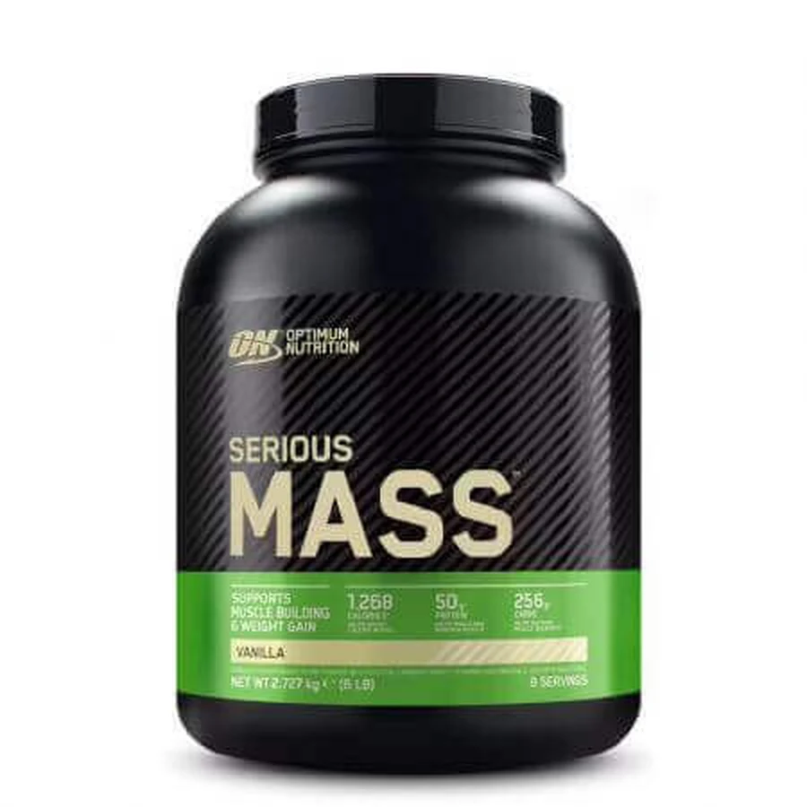 Протеиновый порошок для гейнера Serious Mass, ваниль, 2730 г, Optimum Nutrition: цены и характеристики
