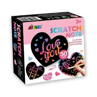 Набор для скрапбукинга - записки в форме сердца, +3 года, 50 карточек, Avenir