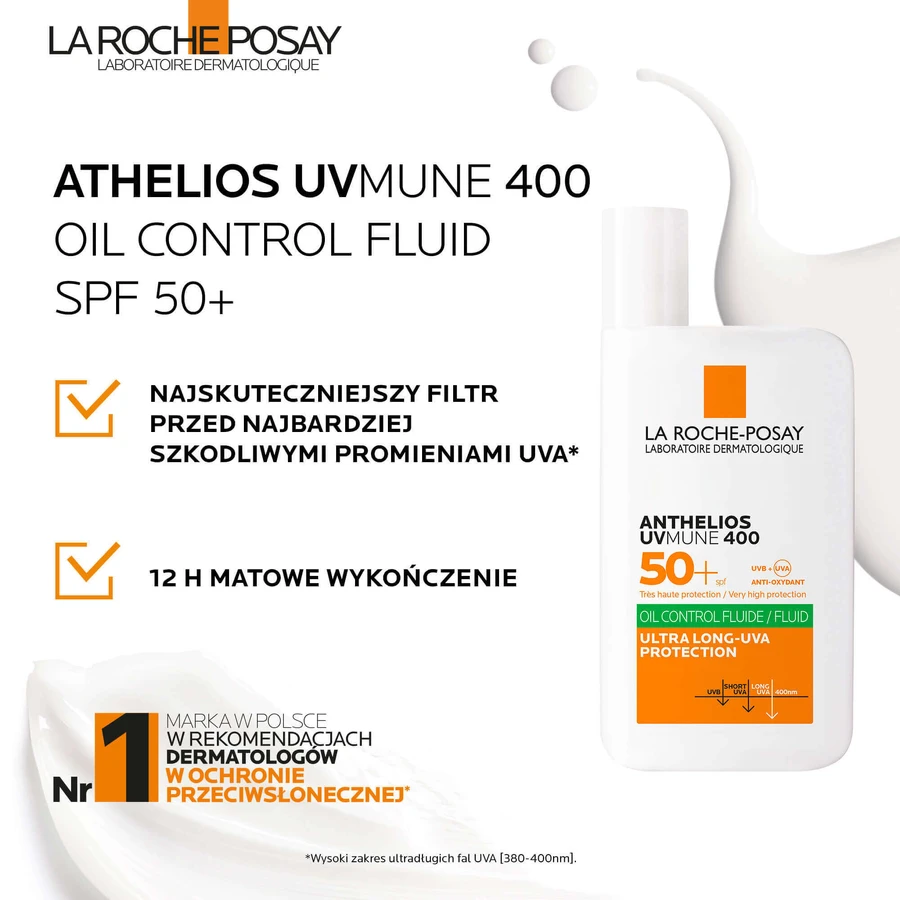 La Roche-Posay Anthelios UVMUNE 400 Oil Control Face Protection Fluid SPF 50+, 50 мл: цены и характеристики