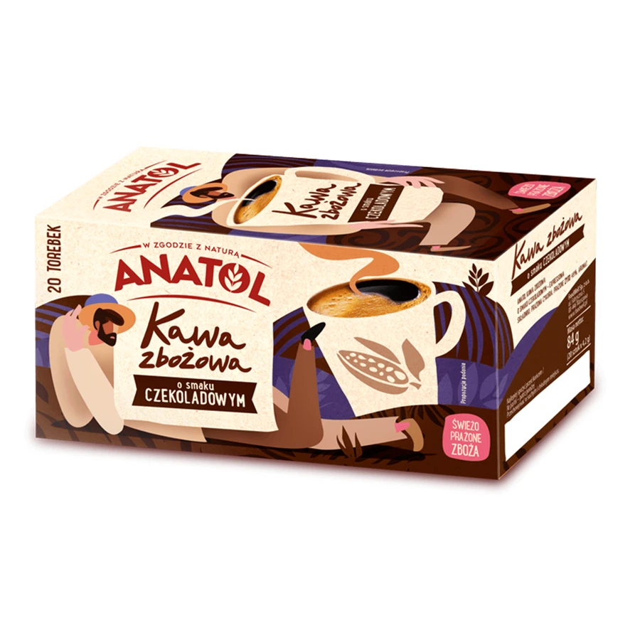 Anatol Zboowa Кофе, экспресс, шоколад, 4,2 г x 20 пакетиков: цены и характеристики