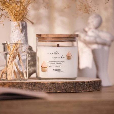 Nacomi Fragrances, соєвий віночок, ароматизатор, Ванільний кекс, 450 г: ціни та характеристики