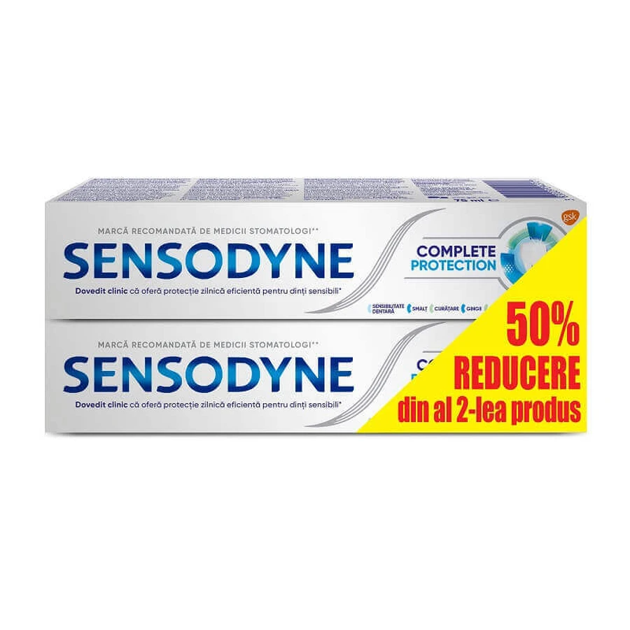 Complete Protection Sensodyne Complete Protection Репейная паста Sensodyne, 75+75 мл, гск: цены и характеристики