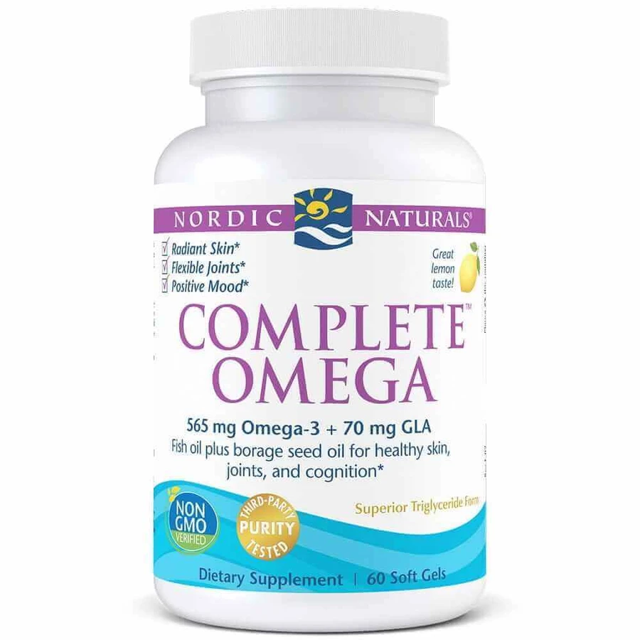 Complete Omega 565 мг лимон 60 мягких таблеток Nordic Naturals: цены и характеристики