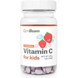 Gymbeam vit c для детей клубника 120 табл 120 таблеток клубника