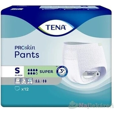 TENA PANTS SUPER SMALL 1×12 шт, растягивающиеся впитывающие трусики: цены и характеристики