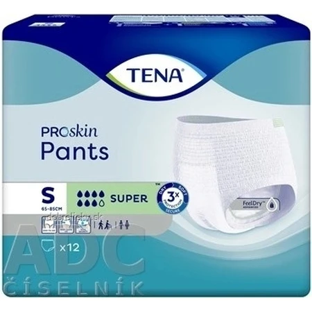 TENA PANTS SUPER SMALL 1×12 шт, растягивающиеся впитывающие трусики: цены и характеристики