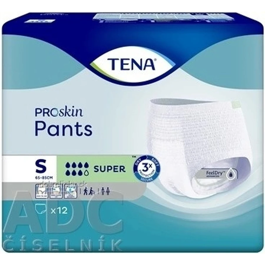 TENA PANTS SUPER SMALL 1×12 шт, растягивающиеся впитывающие трусики: цены и характеристики