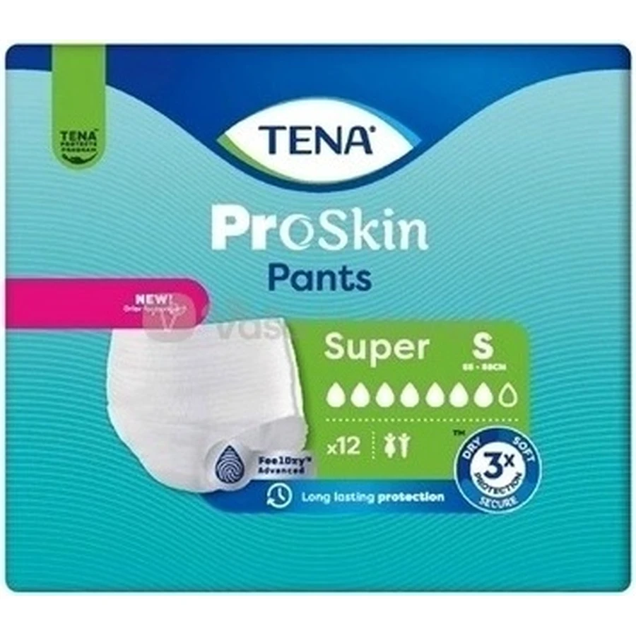 TENA PANTS SUPER SMALL 1×12 шт, растягивающиеся впитывающие трусики: цены и характеристики