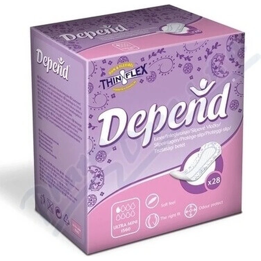 DEPEND ULTRA MINI 1×22 шт, прокладки для недержания 7×19 см: цены и характеристики
