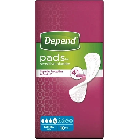 Прокладки для недержания DEPEND EXTRA 1×10: цены и характеристики