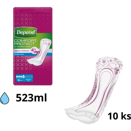 Прокладки для недержания DEPEND EXTRA 1×10: цены и характеристики