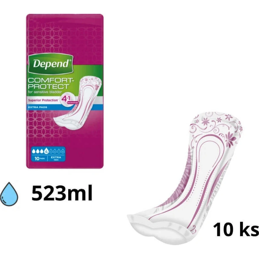 Прокладки для недержания DEPEND EXTRA 1×10: цены и характеристики
