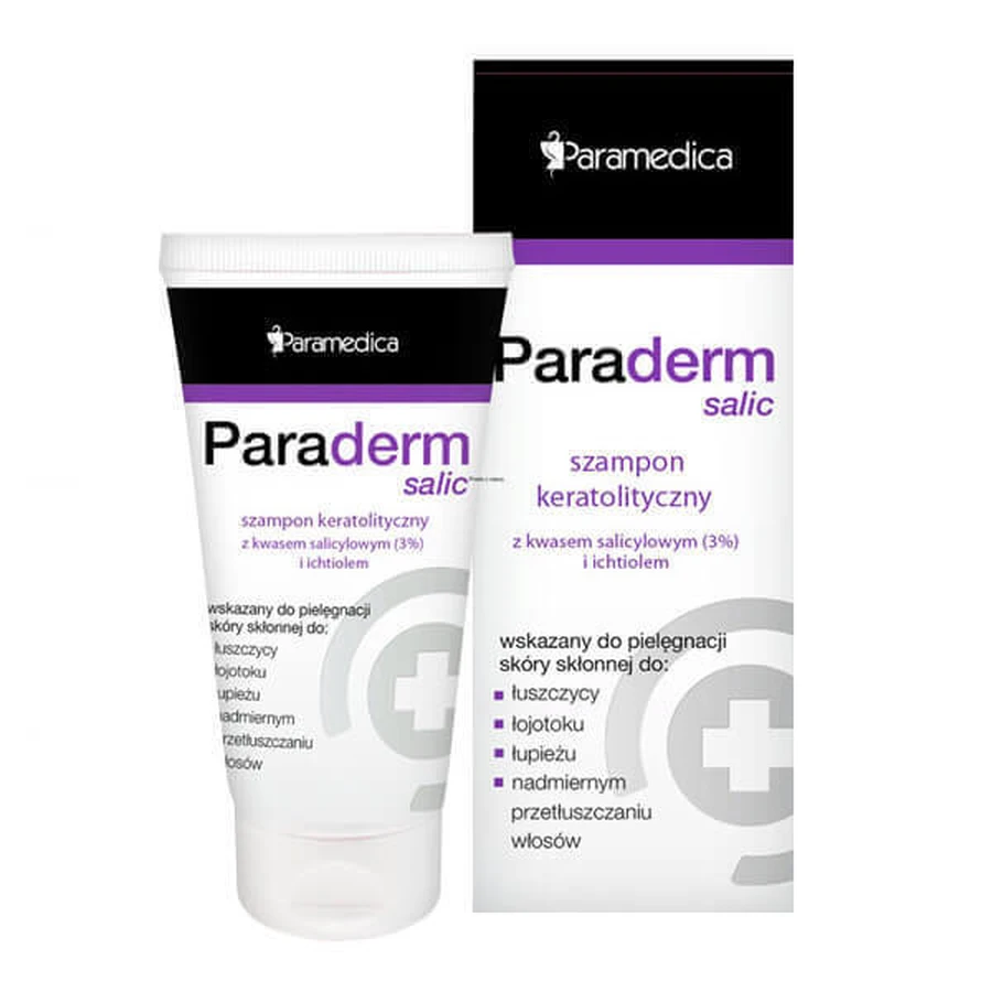 Paraderm Salic, кератолитический шампунь с салициловой кислотой и ихтиолом, 150 г Утеряна упаковка: цены и характеристики