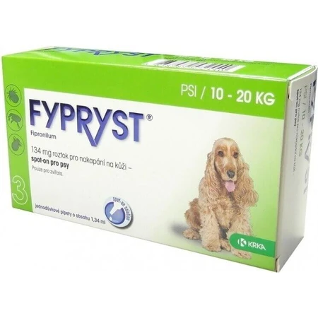 FYPRYST PSY 10-20 KG 1×134 мг, жидкий для собак: цены и характеристики
