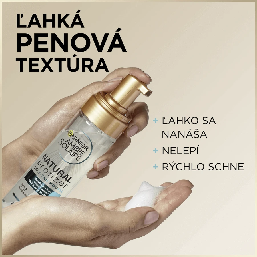 Garnier Ambre Solaire Narural Bronzer пенка для самостоятельного загара, 200 мл: цены и характеристики