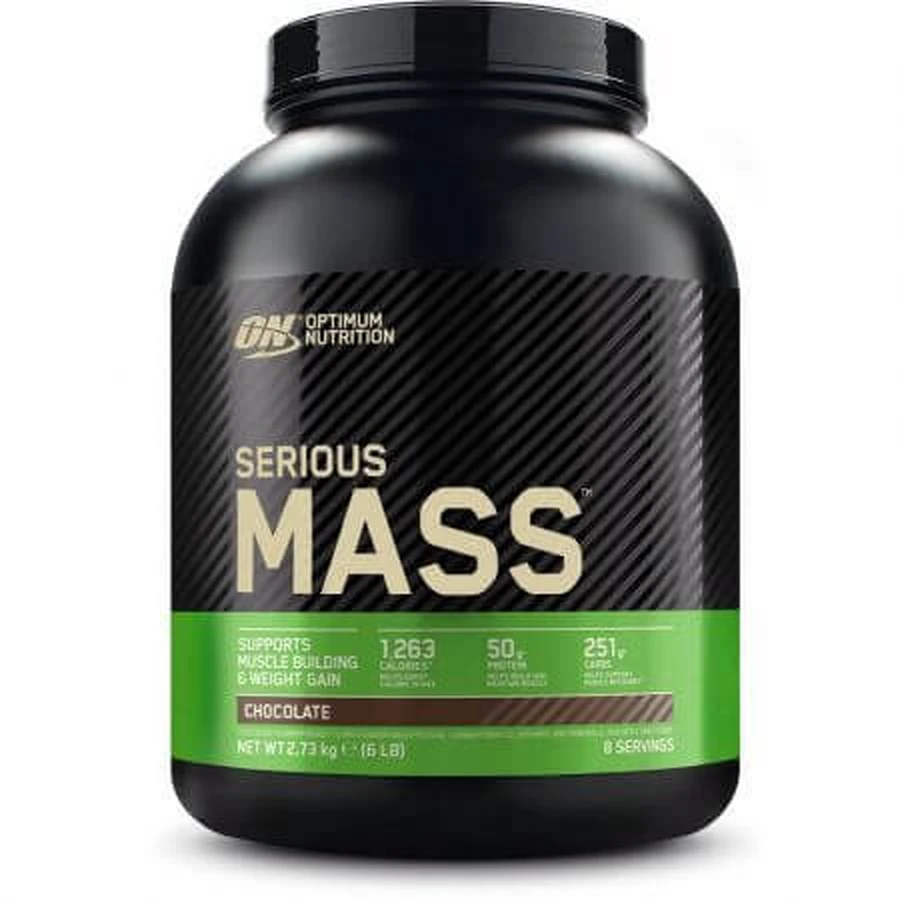 Протеїновий порошок Serious Mass, шоколадний, 2730 г, Optimum Nutrition: ціни та характеристики