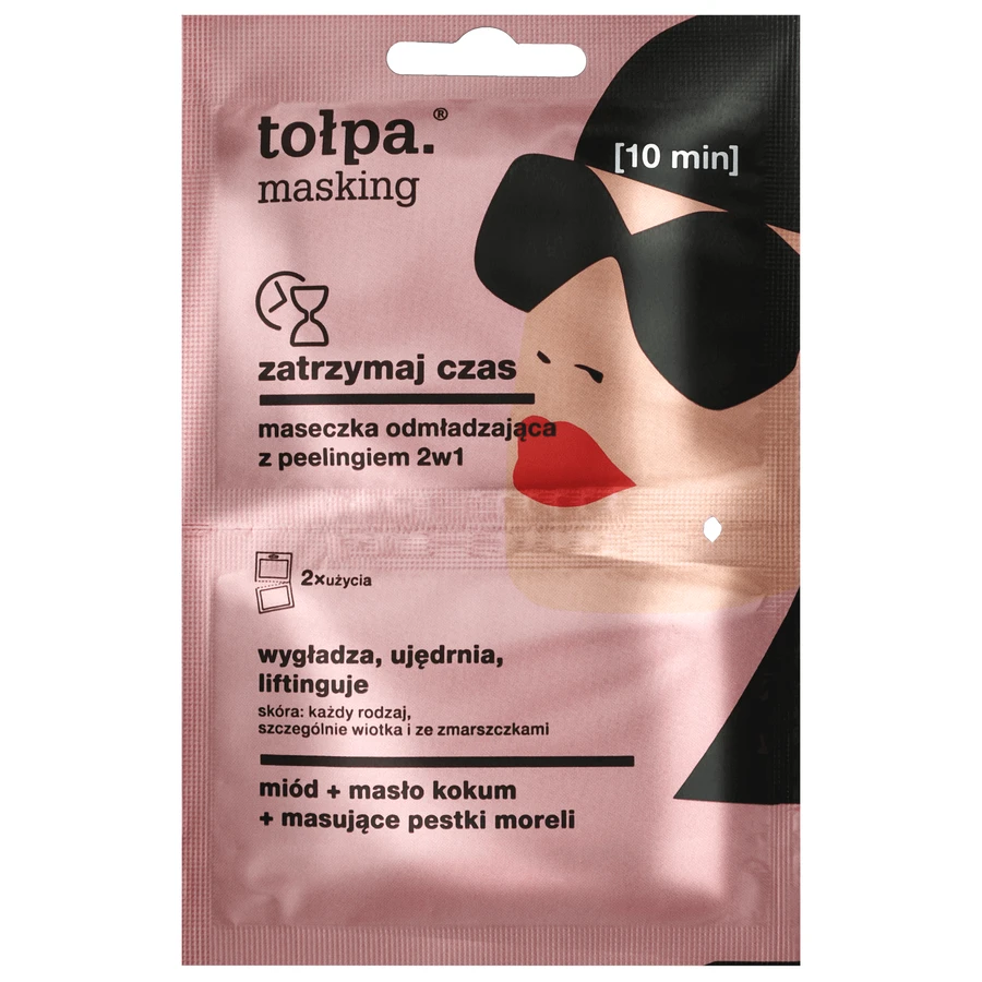 Topa Masking, стоп-тайм, омолоджуюча маска 2-в-1 з пілінгом, 2 х 5 мл: ціни та характеристики