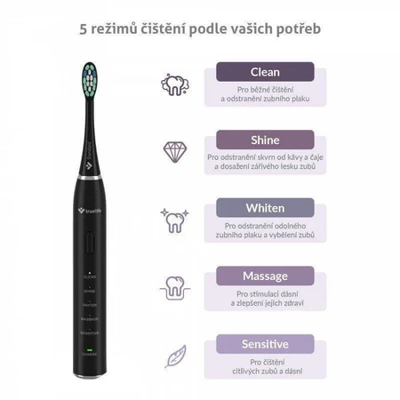 TrueLife SonicBrush Clean30 Black Звуковая щетка: цены и характеристики