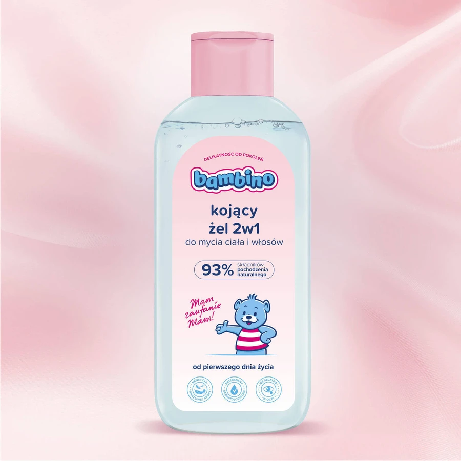 Bambino Kojcy el 2w1 мытье тела и волос с первого дня жизни, 400 мл: цены и характеристики