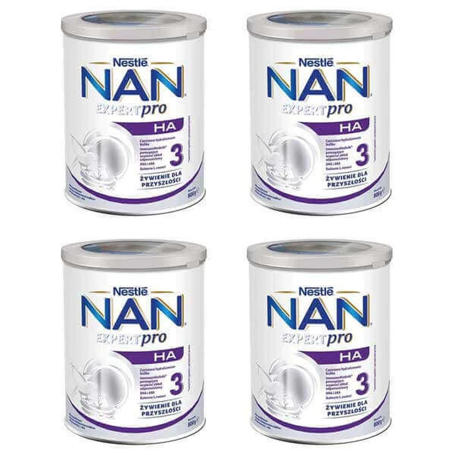 Набор Nestle NAN Expertpro HA 3, модифицированное молоко для детей старше 1 года, 4 х 800 г: цены и характеристики
