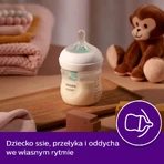Avent Natural Response, пляшечка з чутливою соскою, з клапаном AirFree, інтенсивність потоку 3, SCY673/01, після 1 місяця, 260 мл ПОЛАМАНА УПАКОВКА: ціни та характеристики