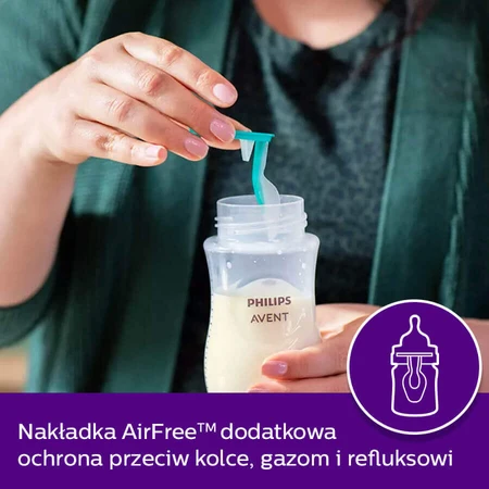 Avent Natural Response, пляшечка з чутливою соскою, з клапаном AirFree, інтенсивність потоку 3, SCY673/01, після 1 місяця, 260 мл ПОЛАМАНА УПАКОВКА: ціни та характеристики