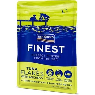 Fish4Dogs Капсула для собак Найтонші шматочки тунця з анчоусами 100 г