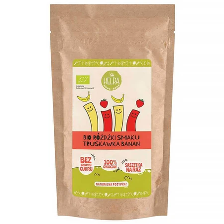 Ролики со вкусом Helpa Bio, клубника и банан, 20 г: цены и характеристики