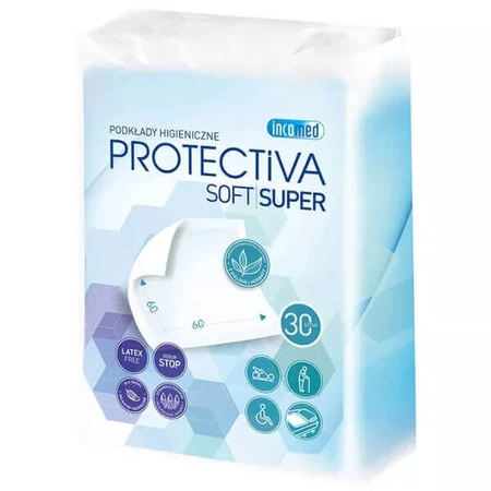 Protectiva Soft Super, гигиенические полотенца, 60 см x 60 см, 30 шт.: цены и характеристики