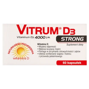Vitrum D3 Strong, вітамін D 4000 МО, 60 капсул